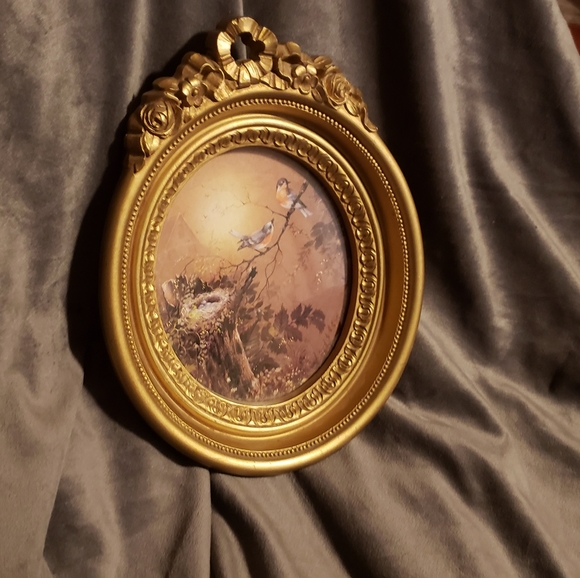 Vintage Homco Margie Morrow Birds Nest framed print 3279 - Picture 2 of 6